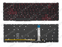 Клавиатура Acer Nitro 5 AN517-53 с красной подсветкой (узкий шлейф клавиатуры)