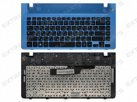 Клавиатура Samsung NP355V4C синяя с рамкой