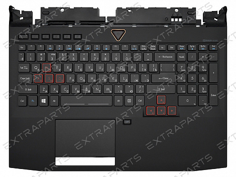 Клавиатура Acer Predator 15 G9-593 черная топ-панель