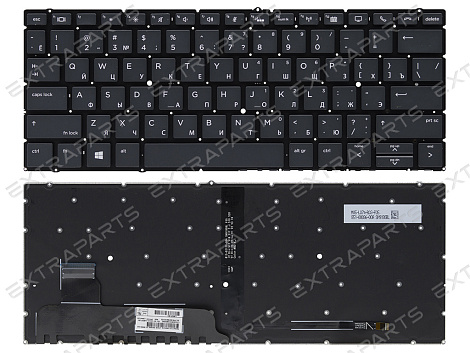 Клавиатура HP EliteBook x360 830 G5 черная с подсветкой