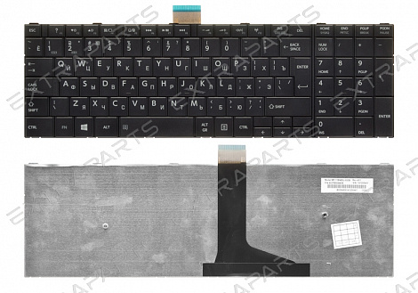 Клавиатура TOSHIBA Satellite C50 (RU) черная V.2