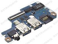 Плата расширения с разъемами 2*USB+аудио+Ethernet для Acer Nitro 5 AN515-44 (GTX1650 / 1650TI)