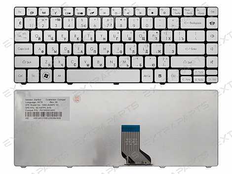 Клавиатура Packard Bell EasyNote NX86 серебро