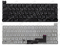 Клавиатура для Apple MacBook Pro 13" M2 A2338 Mid 2022 черная (вертикальный Enter)