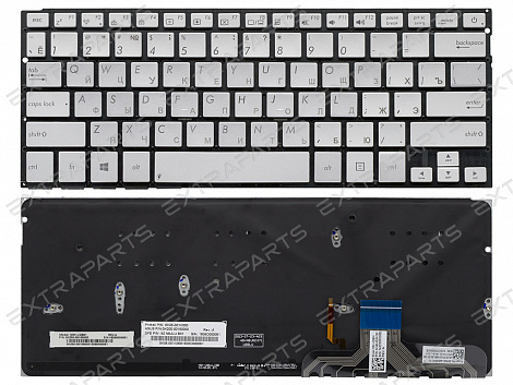 Клавиатура ASUS UX301LA серебро