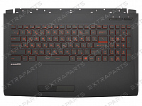 Клавиатура MSI GV62 7RD черная топ-панель c красной подсветкой