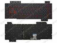Клавиатура Asus TUF Gaming FX505DT черная c подсветкой