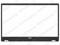 Рамка матрицы для ноутбука Acer Swift 1 SF114-33 черная с золотистыми заглушками
