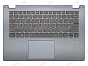 Клавиатура Lenovo Yoga 530-14IKB голубая топ-панель