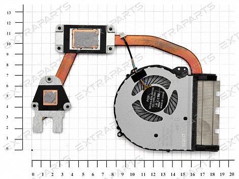 Вентилятор HP 17-y с радиатором V.1 Детал
