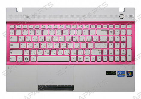 Клавиатура SAMSUNG NP305V5A (RU) белая топ-панель