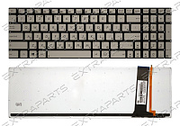 Клавиатура ASUS N550JK (RU) серебро с подсветкой