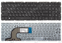 Клавиатура HP Pavilion 15-f черная без рамки