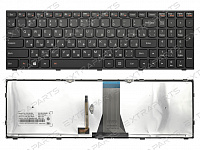 Клавиатура LENOVO G50 (RU) черная с подсветкой