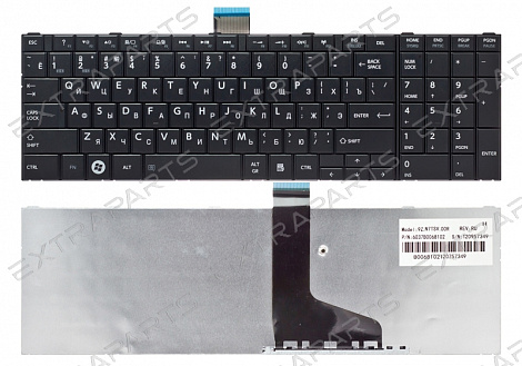 Клавиатура TOSHIBA Satellite C870 (RU) черная V.2