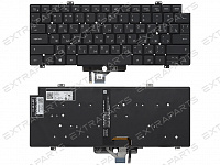 Клавиатура 0DJV29 для Dell черная с подсветкой