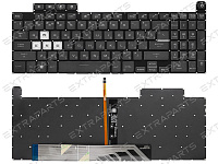 Клавиатура для Asus TUF Gaming F15 FX507ZM черная с RGB подсветкой