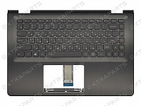 Клавиатура Lenovo Flex 3-1470 черная топ-панель с подсветкой