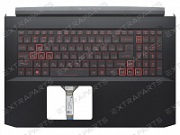 Топ-панель Acer Nitro 5 AN517-53 черная с подсветкой (узкий шлейф клавиатуры)