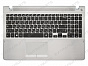 Клавиатура SAMSUNG NP370R5E серебряная топ-панель