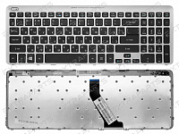 Клавиатура Acer Aspire V5-571G серебро с рамкой