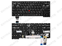 Клавиатура для Lenovo ThinkPad T14s (2nd Gen) черная с подсветкой