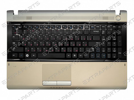 Клавиатура SAMSUNG RV511 (RU) топ-панель золото