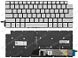 Клавиатура для Dell Inspiron 5391 серебряная с подсветкой