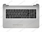 Клавиатура HP 17-y (RU) серая топ-панель