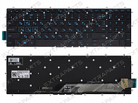 Клавиатура Dell G3 17 3779 черная с синими клавишами