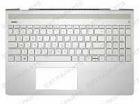 Клавиатура HP Pavilion 15-ck топ-панель серебро