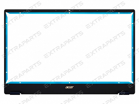 Рамка матрицы для ноутбука Acer Swift 5 SF514-54T черная с синими заглушками