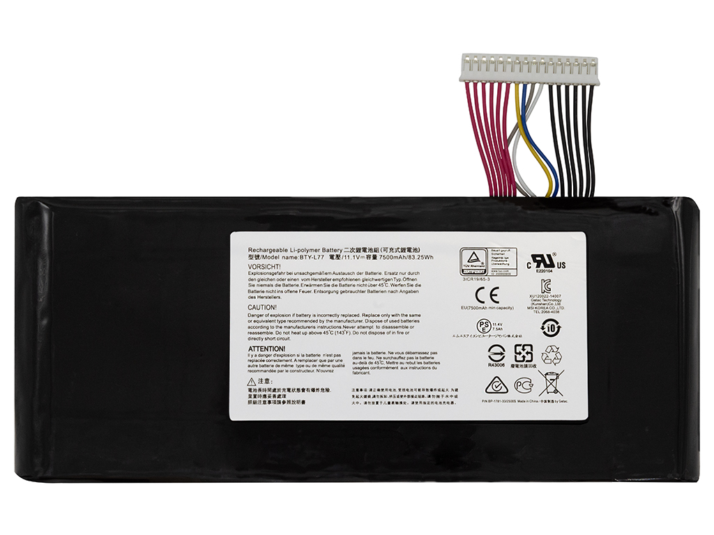 Аккумуляторная батарея для для MSI GT72 2QD