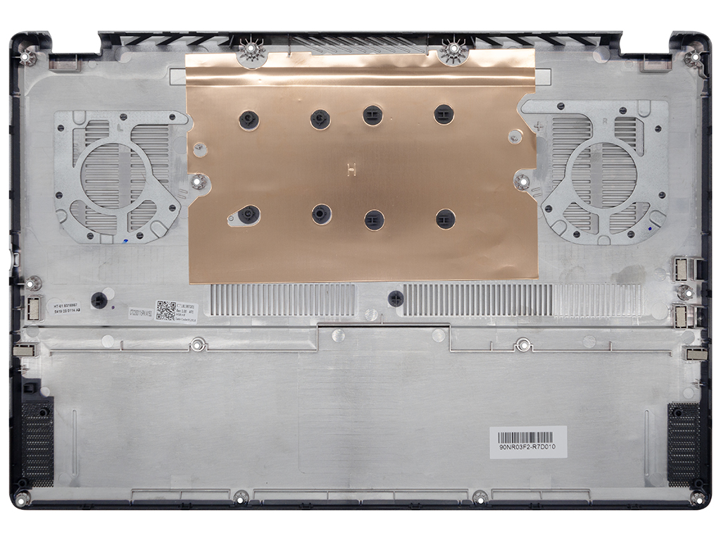 Корпус 90NR03F2-R7D010 для ноутбука Asus нижняя часть серебряная