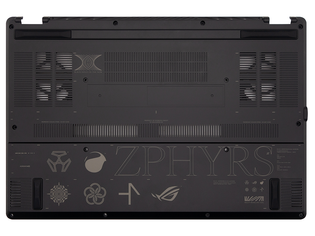 Корпус 90NR03F4-R7D010 для ноутбука Asus нижняя часть черная