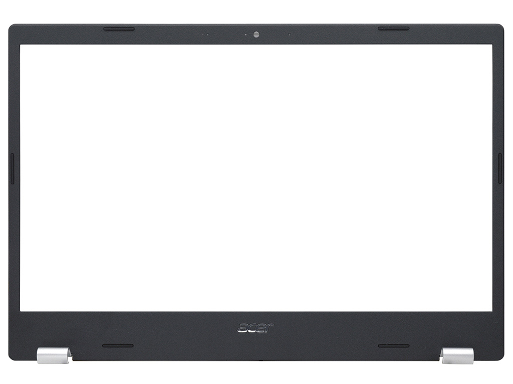 Рамка матрицы для ноутбука Acer Aspire 5 A514-54 черная с серебряными заглушками