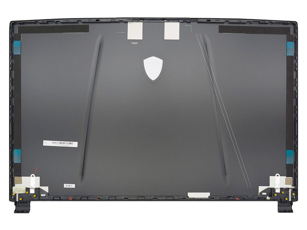 Крышка матрицы для MSI GE75 10SFS черная (дизайн с красными полосами)