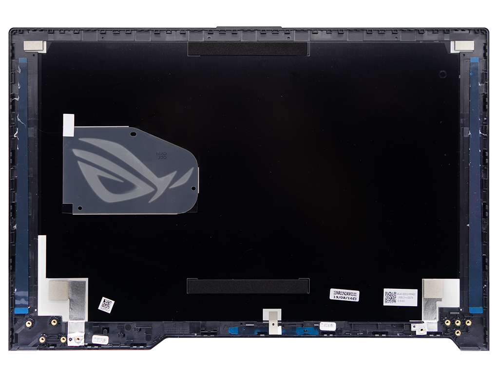 Крышка матрицы 90NR01N2-R7A000 для ноутбука Asus черная глянцевая (металл)