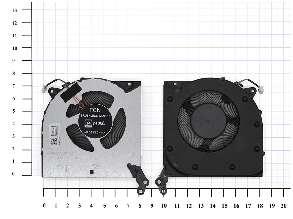 Вентилятор (кулер) для ноутбука Lenovo Legion 5 17ARH05H (CPU) 5V