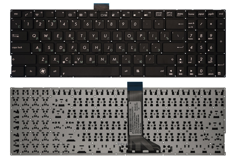 Клавиатура для ноутбука Asus K501UX черная