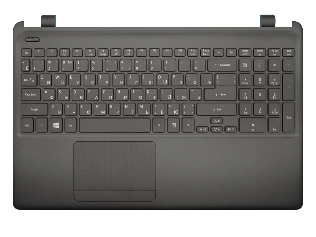 Клавиатура для ноутбука ACER Aspire E1-522 черная топ-панель