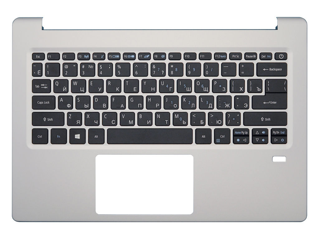 Клавиатура для ноутбука Acer Swift 1 SF113-31 топ-панель серебро