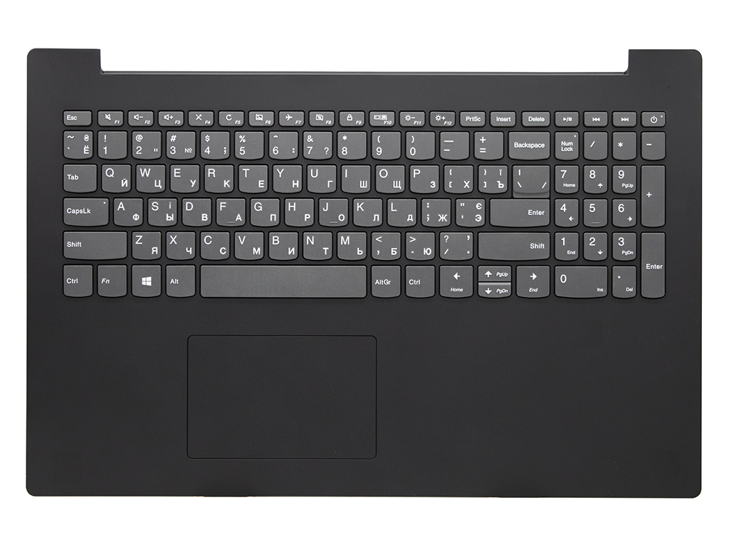 Клавиатура для ноутбука Lenovo IdeaPad 320-15ISK топ-панель серая