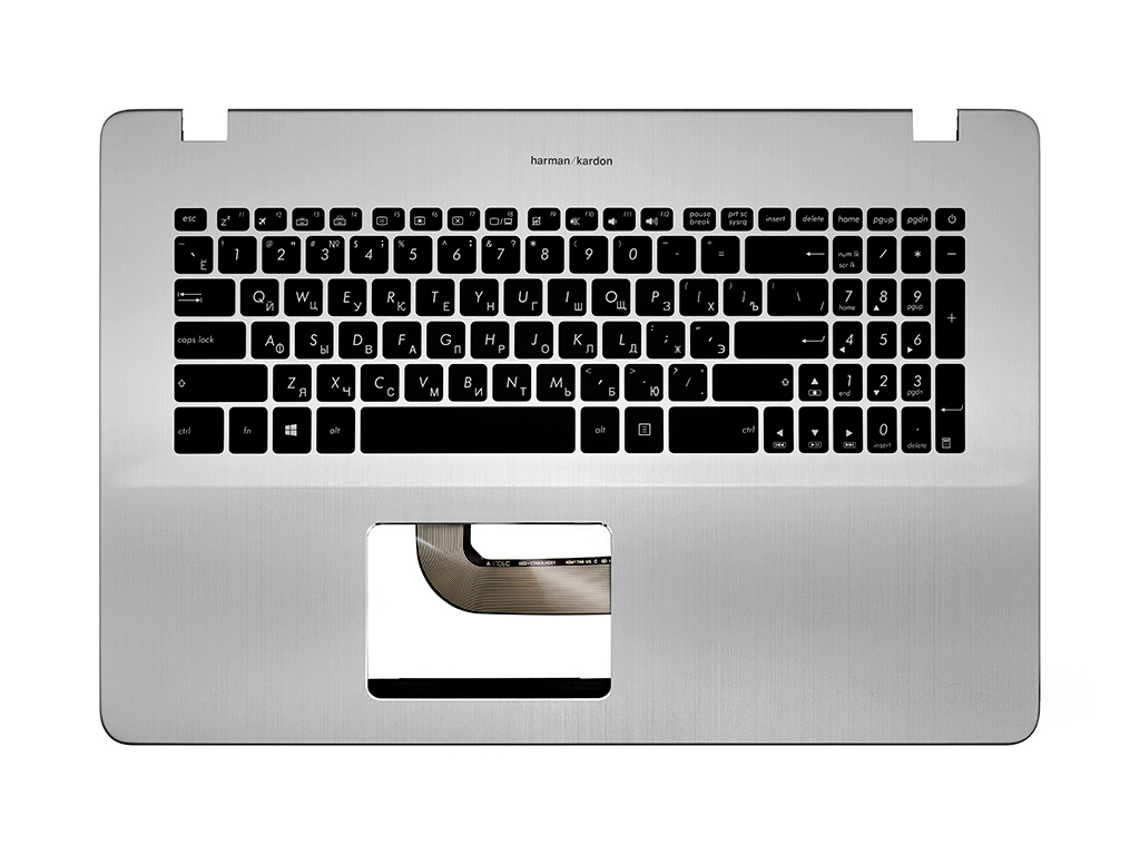 Топ-панель 90NB0GV1-R32RU0 для Asus серебряная с подсветкой