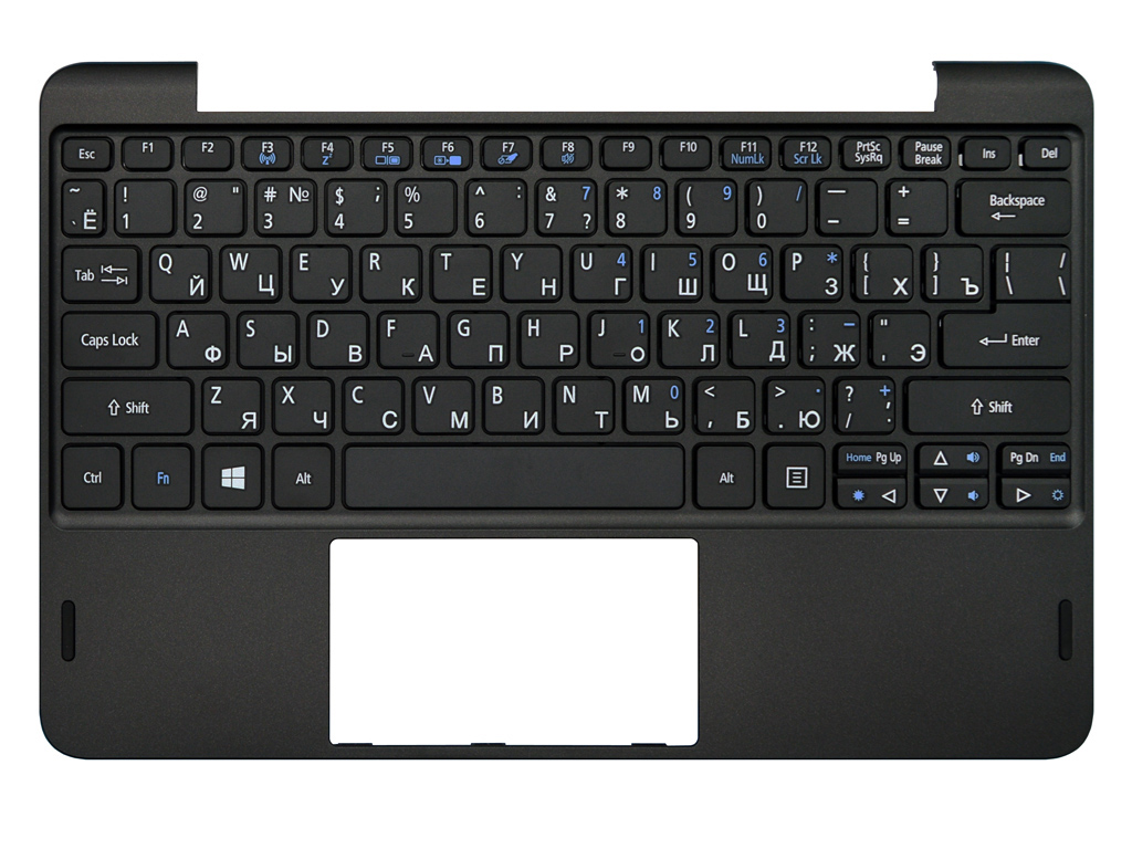 Клавиатура для ноутбука ACER One 10 S1003 черная топ-панель