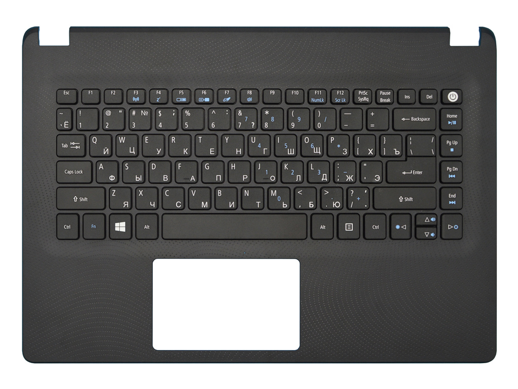 Клавиатура для ноутбука ACER Aspire ES1-422 черная топ-панель