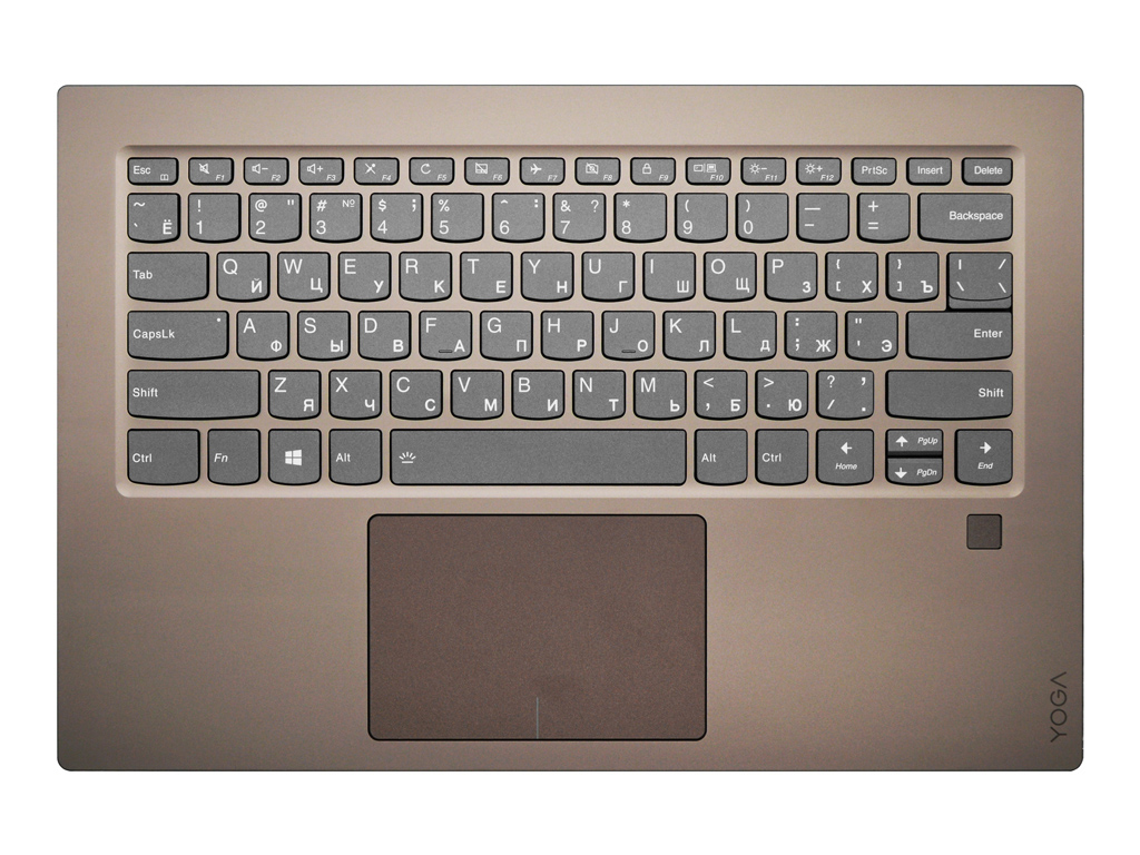 Клавиатура для ноутбука LENOVO Yoga 920-13IKB топ-панель бронза