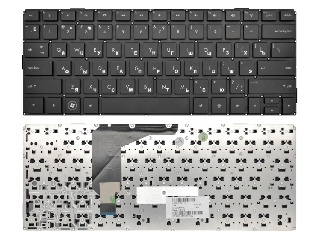 Клавиатура для ноутбука HP Envy 13-1000 черная