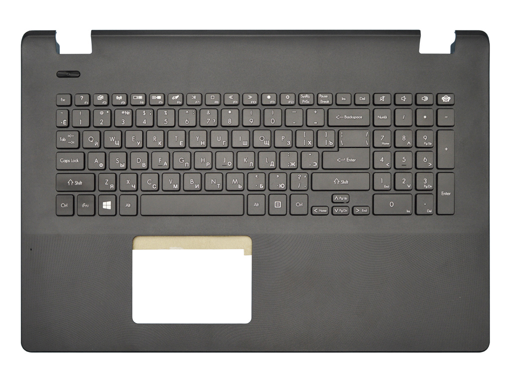 Клавиатура для ноутбука Packard Bell EasyNote ENLG81BA черная топ-панель