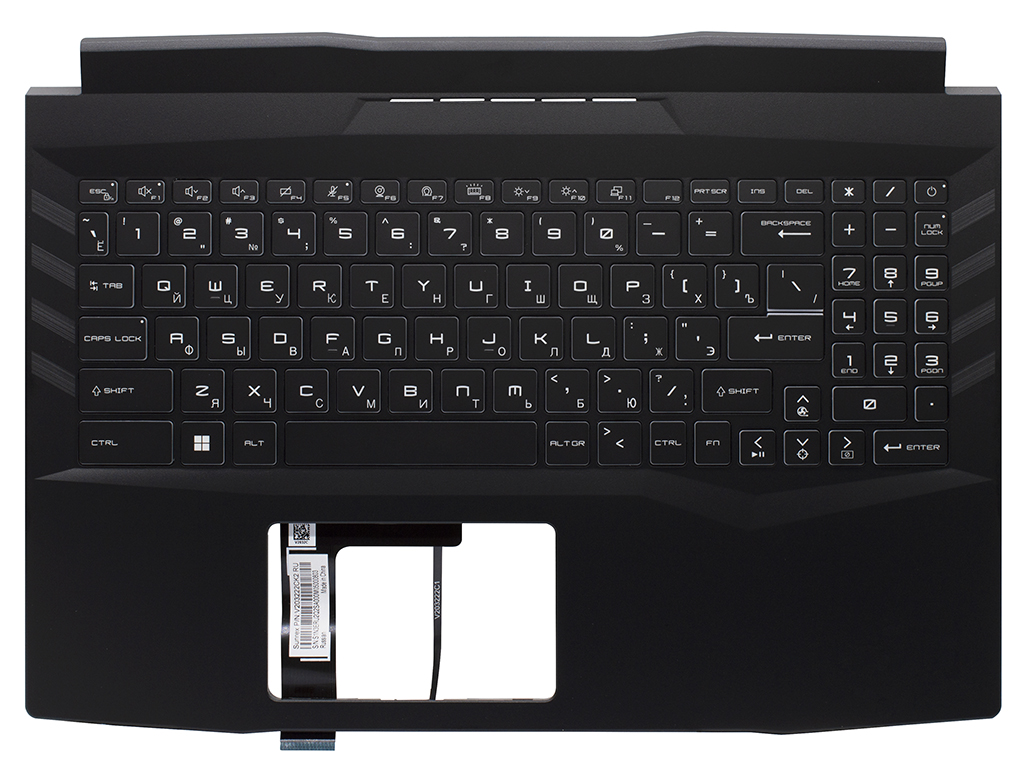 Топ-панель 957-15811E-C19 для MSI черная с RGB-подсветкой